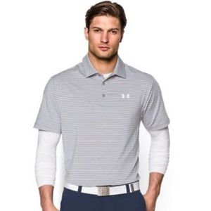 UNDER ARMOUR heatgear Striped Loose Fit Playoff Polo Golf SHIRT Men's XL